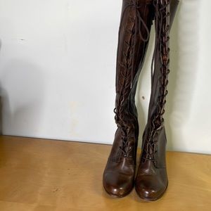 Frye brown leather boots size 7